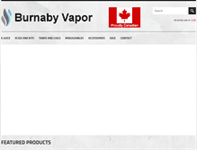 Tablet Screenshot of burnabyvapor.com